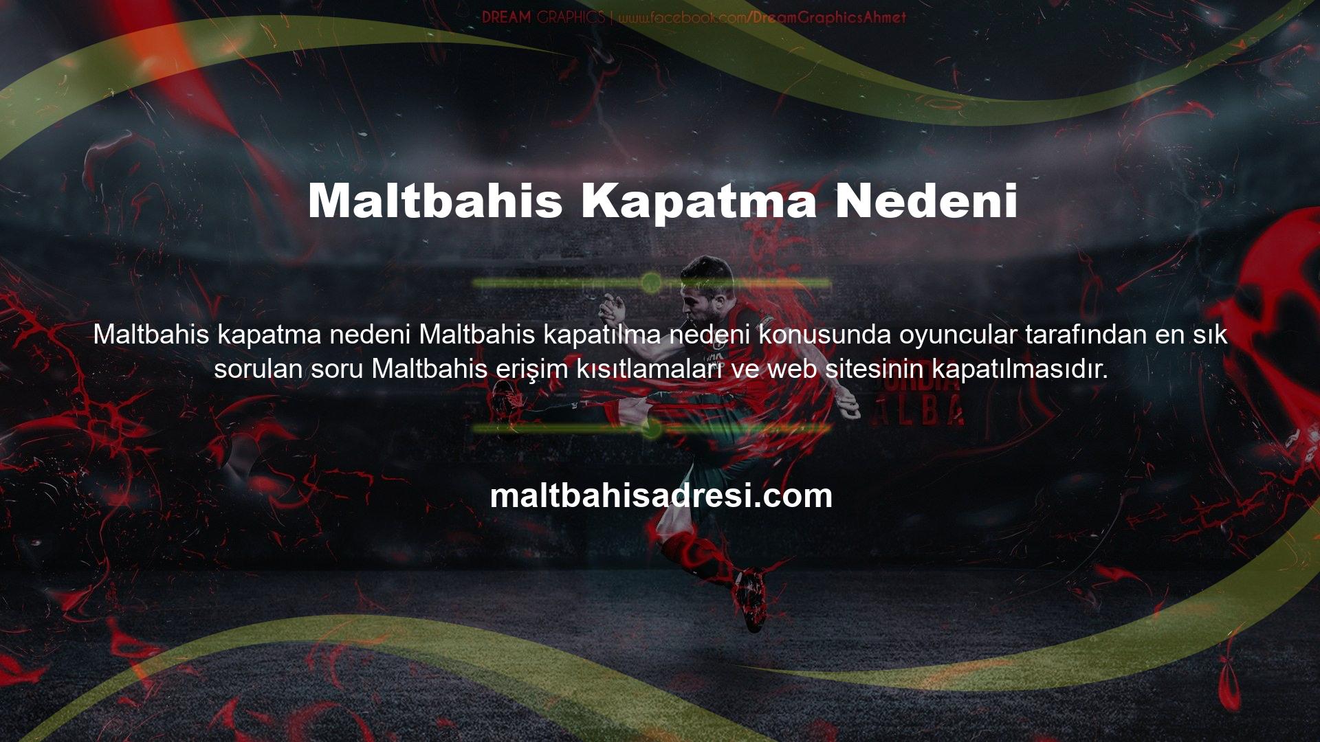 Ülkemizde faaliyet gösteren diğer tüm bahis siteleri gibi Maltbahis de reklam vermek yasa dışı kabul edilmektedir