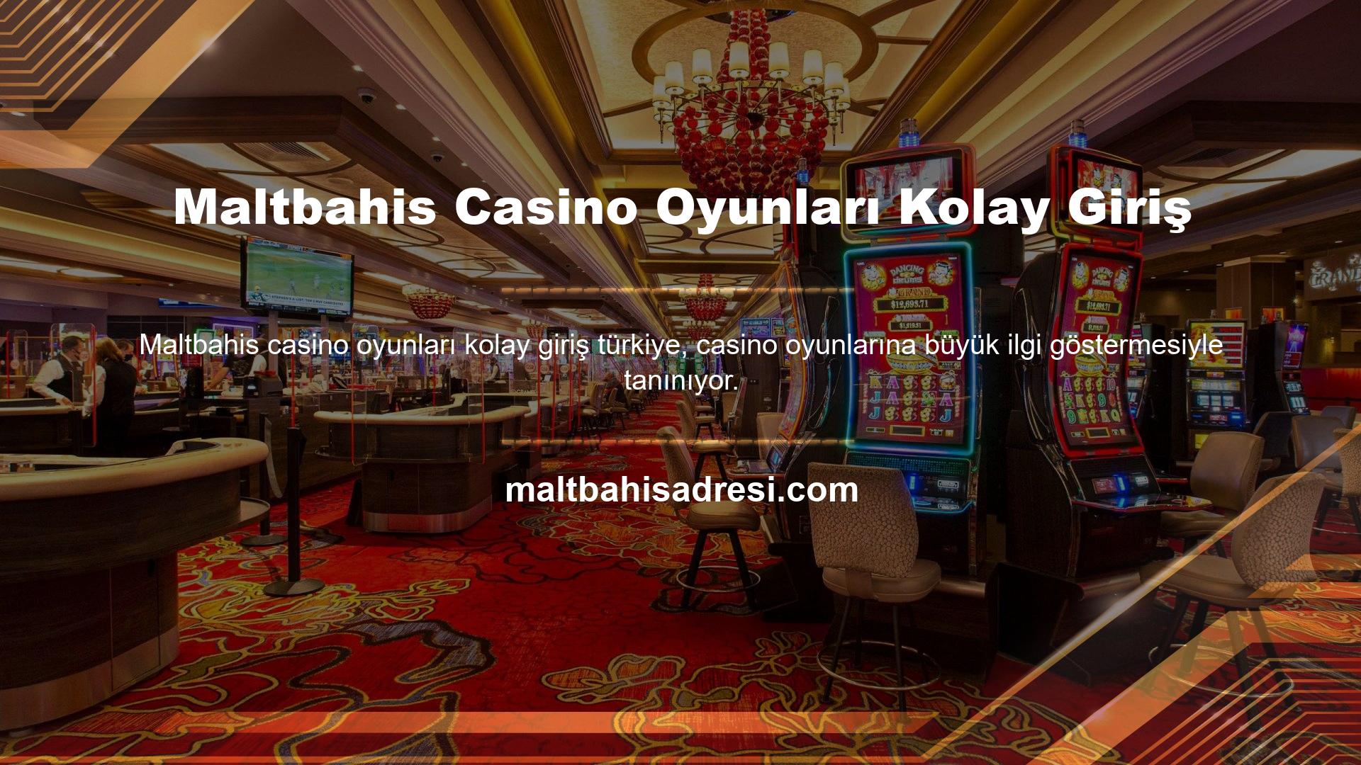 Maltbahis Casino Oyunları Kolay Girişi, bu tutkuyu sonuna kadar desteklemek için birçok casino tutkununun kullanabileceği onlarca kategorideki canlı casino oyunlarını içerir