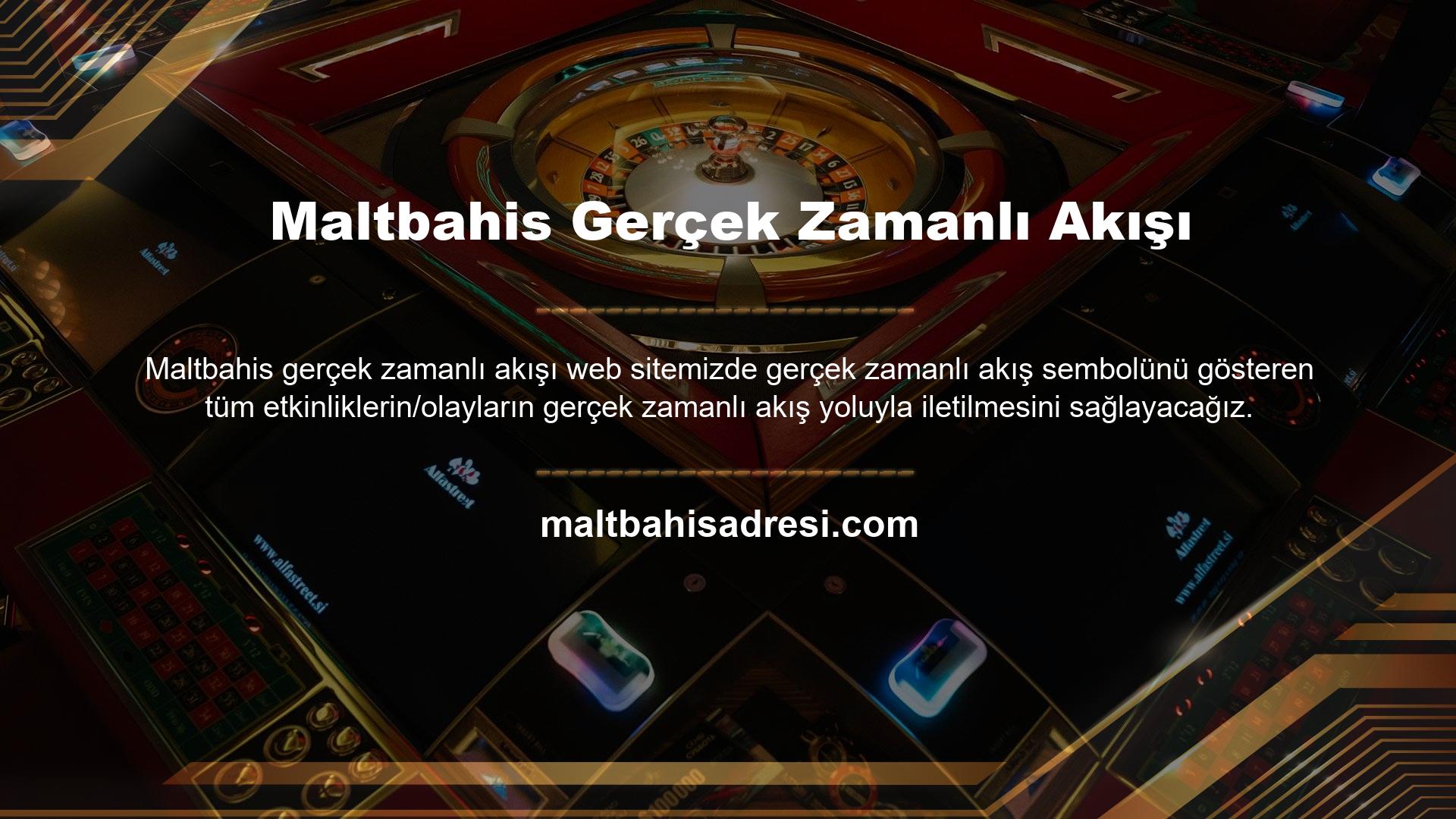 Canlı bahisler, çim oyunları ve pokerin tümü Maltbahis web sitesinde mevcuttur